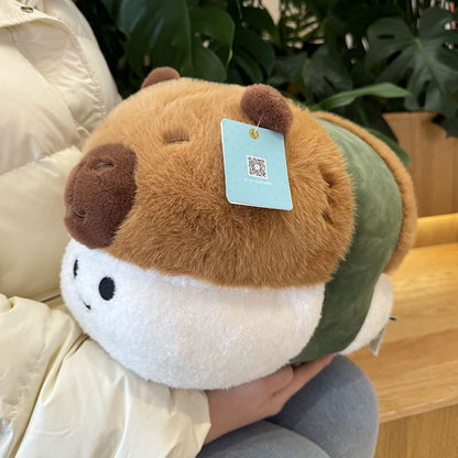 Frites et Sushi Capybara peluche jouet anniversaire oreiller cadeau Capybara poupée