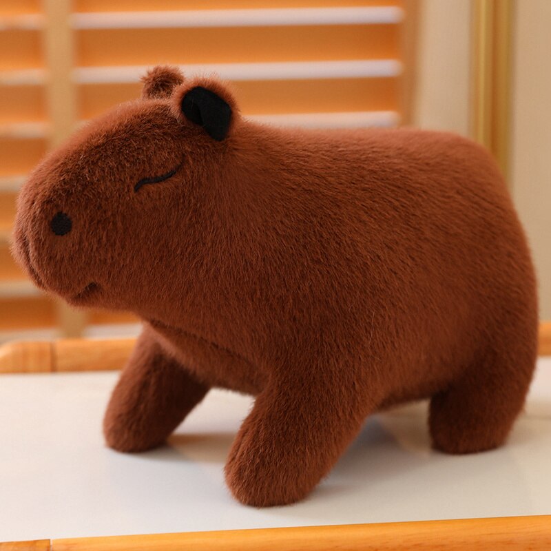 Fluffy Kawaii Capybara Plushie Animal en peluche Mignon Oreiller en peluche Squishy Toy | NOUVEAU