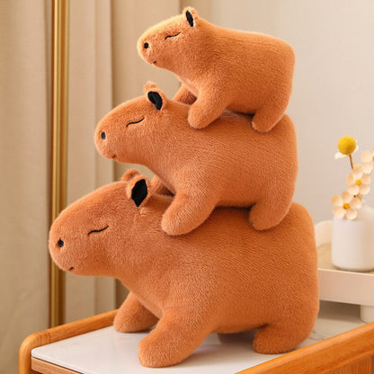 Fluffy Kawaii Capybara Plushie Animal en peluche Mignon Oreiller en peluche Squishy Toy | NOUVEAU