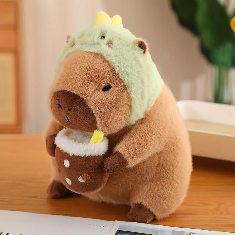 Cuteee Family Baby Kawaii Capybara Habillage Peluches | NOUVEAU 