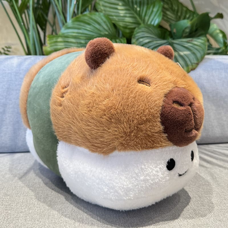 Frites et Sushi Capybara peluche jouet anniversaire oreiller cadeau Capybara poupée