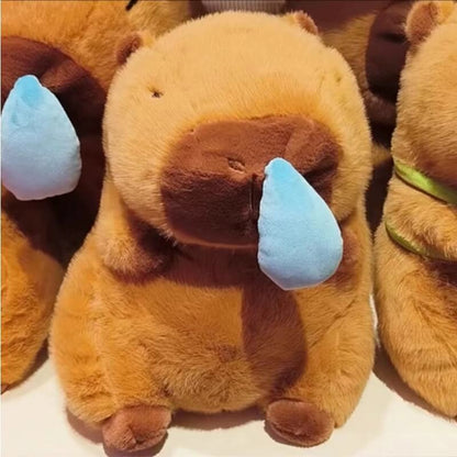 Cuteee Famille Amusant Capybara au nez morve en peluche Kawaii Peluches animales Squishy Oreiller Jouet Capybara Peluche