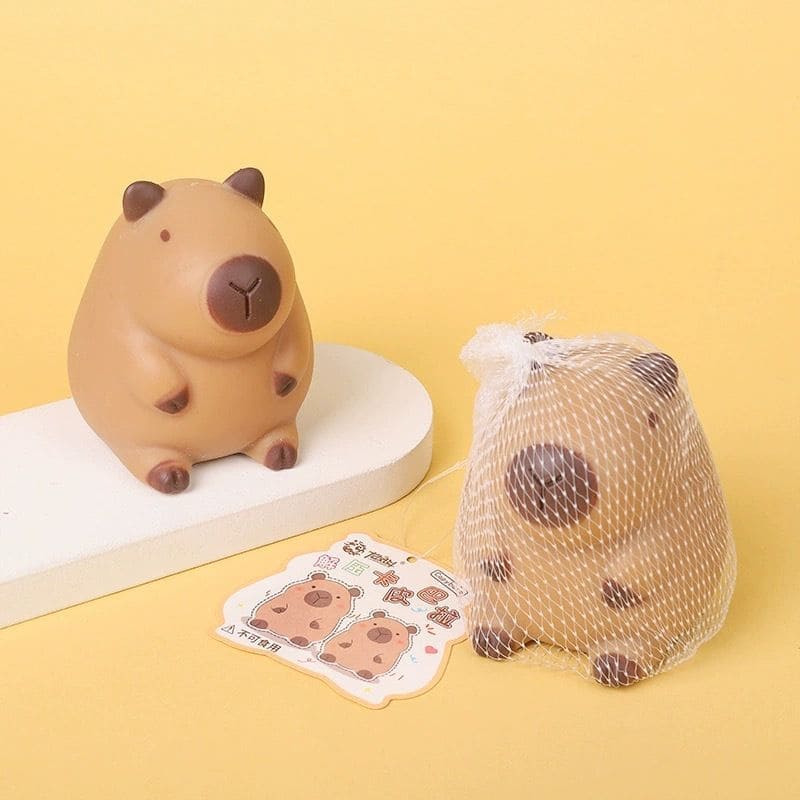 Poupée Capybara mignonne, jouet anti-Stress à rebond lent, jouet en plastique souple